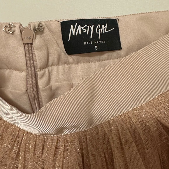 Pink and Gold Tulle Shimmer Skirt - Picture 9 of 9